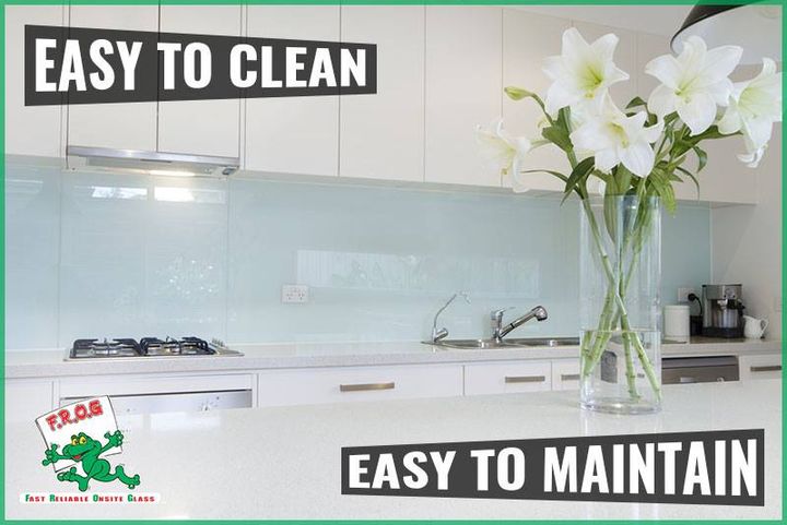 Easy to clean glass products