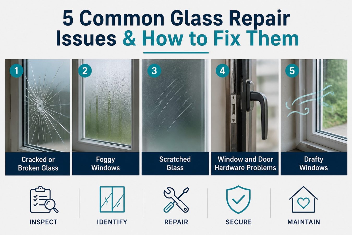 5 Common Glass Repair Issues